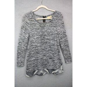 Princess Vera Wang Long Sleeve Tunic Sweater-Size Medium-Back Zip